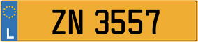 Truck License Plate